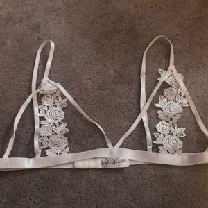 Wolf & Whistle Bralette with Crochet Lace NWOT